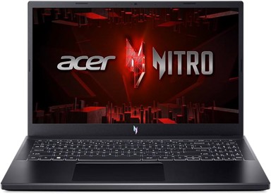 ACER Laptop Nitro V / AMD Ryzen 7 7735HS, 15.6", 1920 x 1080, 32 GB RAM, 1 TB SSD + 1 TB SSD, Free DOS, crna